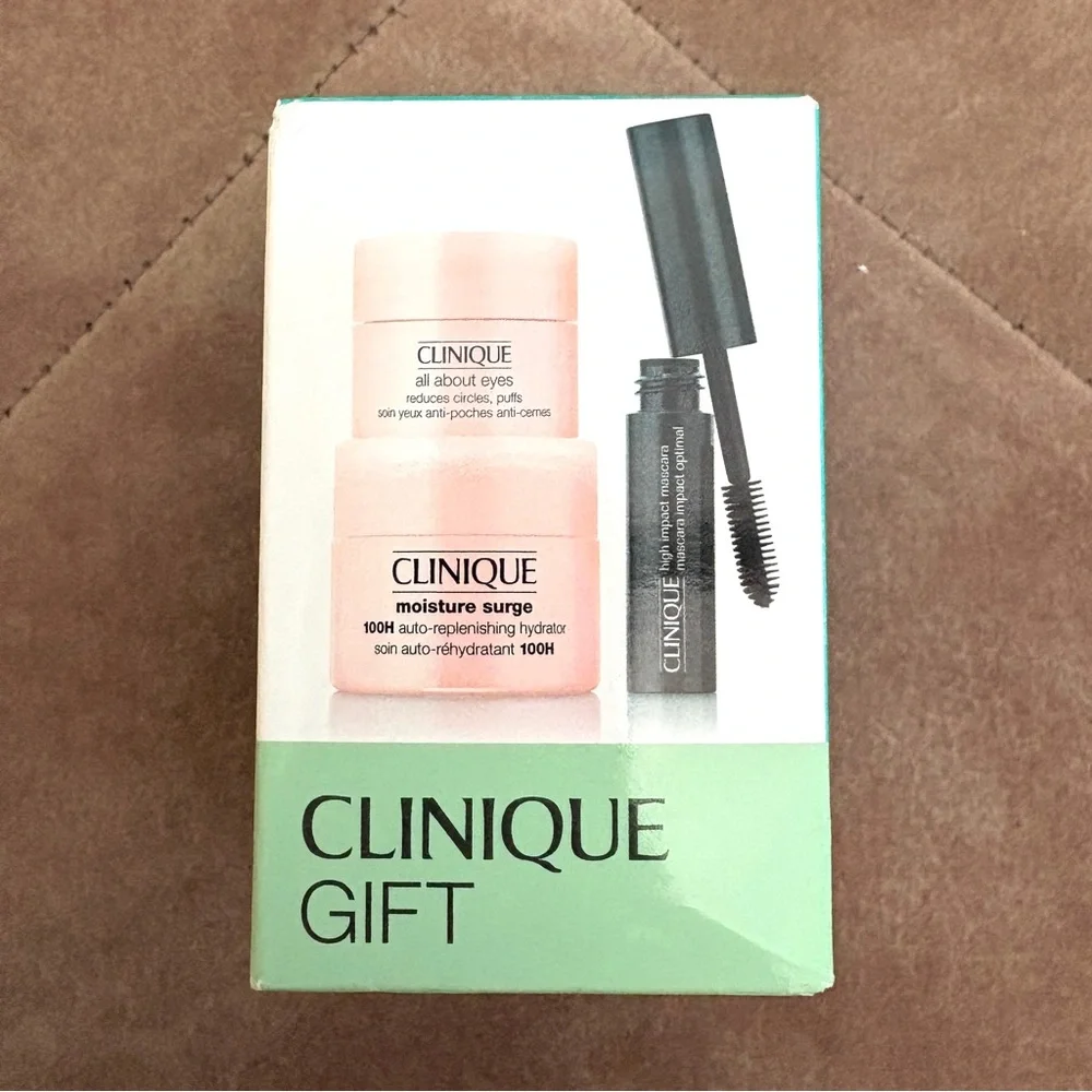 Clinique Gift Set 3 Piece Moisture Surge All about the eyes cream mascara